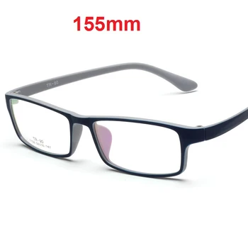 Cubojue 155mm Prevelik Očala Okvirji Moški Ženske Širok Obraz, Očala na Recept Kratkovidnost Dioptrije Eyeglass TR90 Črni Moški