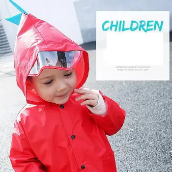 Dojenček, Otrok, Ustvarjalnih Dežni Plašč 2-6 Let Stari Otroci Oblačila Lonng Rokav Risanka Rainwear Pomlad Jesen Študent Dinozaver Dežni Plašč