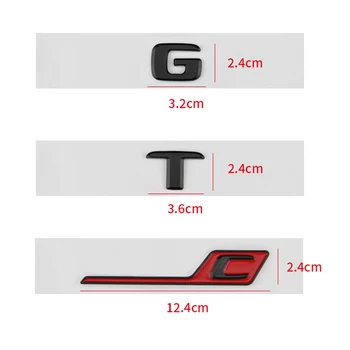 Dolgo R E C Značko Simbol za Mercedes Benz AMG GT GT43 GT50 GTR GTS GTC C63S E63S GLC63S GLE63S Emblem Avto Styling Trunk Nalepka