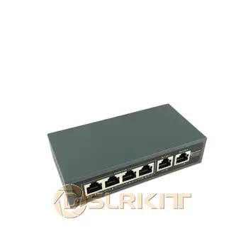 DSLRKIT 6 Pristanišča 4 PoE Injektor Power Over Ethernet Stikalo Brez Napajalnika