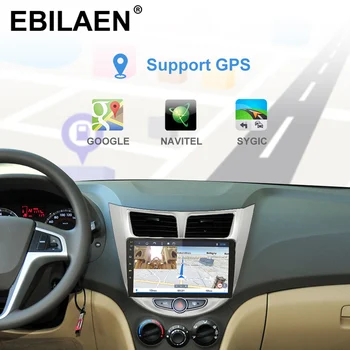 EBILAEN Android 9.0 avtoradio, Predvajalnik Za Hyundai Solaris Naglas Verna 2Din Avto Autoradio GPS Navigacijo Video Audio