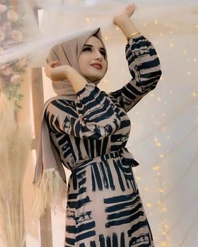 Eid Mubarek Muslimanskih Moda Dubaj Abaya Turčija Hidžab Poletje Obleko Tam Kaftan Caftan Islam Oblačila Za Ženske Haljo Femme Ete Vestidos
