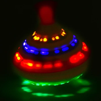Fantje, Otroci Darilo za Rojstni dan Pritisnite LED Bliskavico Dekle Klasični Električni Žiro Baterija Upravlja Top Lahka Glasba Prenosni Kolesce Igrača Smešno