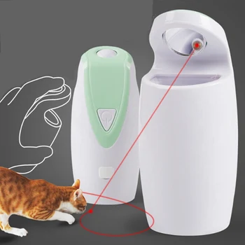 Hišnih Mačk USB Električni Laserski Mačka Igrače Mucek Interaktivni Led Luči Igrača Smešno Samodejno Vrtenje Draži Mačka Igrača