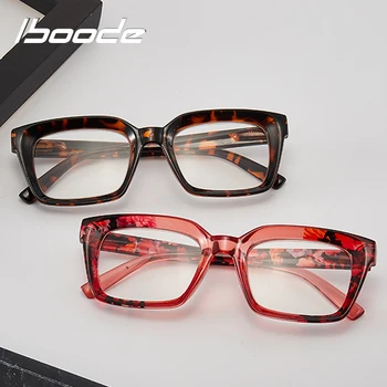 Iboode Kvadratnih Obravnavi Očala Ženske Moški Vintage Retro Cvjetnim Tiskanja Branje Presbyopia Očala 2020 Nova +1.0 1.50 2.0 2.5 3.0 3.5