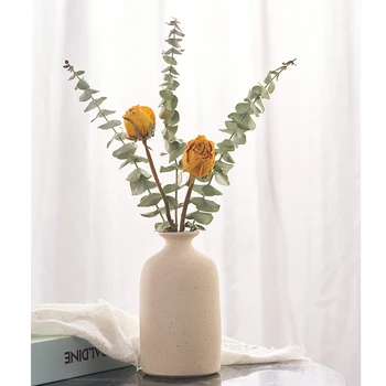 Ins Lončenina Keramične Vaze Posušeni Cvet Vrtnice Eucalyptus Vaza Nastavite Nordijska Cvetlični Aranžma Doma Dekoracijo Ustvarjalne Minimalističen