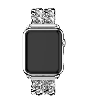 Iz nerjavečega Jekla, Trak za Apple Watch 6 SE Band 38 42mm Trak Manšeta Kovinski Zamenjava Pasu za IWatch Serije 5 4 3 44 mm 40 mm