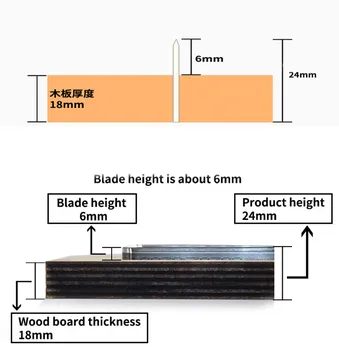 Japonska Jekla Rezilo DIY Usnje Denarnice Lesene Die Cut Nož Plesni Roko Udarec Orodje Set 120x90mm