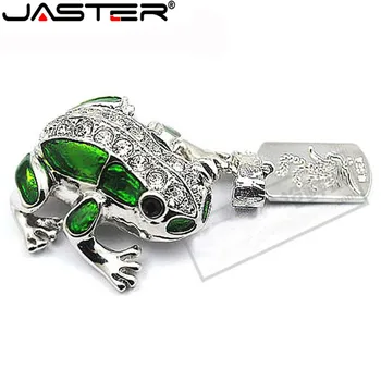 JASTER kovinski žaba kristalno usb flash drive pendrive 4GB 8GB 16GB 32GB pomnilniško kartico memory stick U disk USB 2.0 brezplačna dostava
