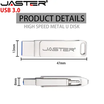 JASTER Pen drive 32GB 64GB Flash Kovinski Visoke Hitrosti Pen Drive 16GB za iPhone 6s/7/X/iPad Palico za Apple Bliskovnega Pogona