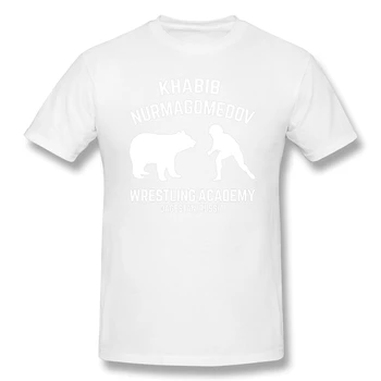Khabib Nurmagomedov Rokoborba Akademija Medved Khabibg Moške Osnovne Kratek Rokav T-Shirt Novost R235 Tees ZDA Velikost