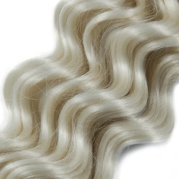 Kodrasti kvačkanje lase pletenice, zlati svetle barve vpletanje las 22