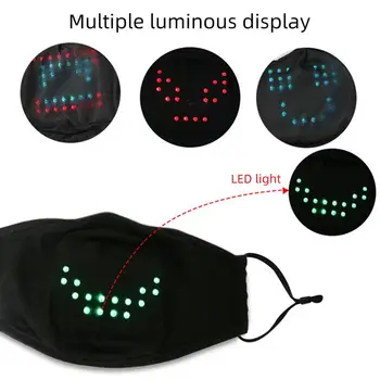 LED Svetlobna Masko Mobilni Telefon APP Urejanje Vzorec Besedila Bungee Oglaševanje Zaslonu Maske Modul Matrix Programabilni Božično Darilo