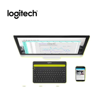 Logitech K480 Bluetooth Brezžično Tipkovnico, Miško, Nastavite Multi-Naprava Tipkovnica z Držalom za Telefon Režo za Windows, Mac OS, iOS Android