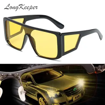 LongKeeper Nočno Vizijo Očala Ženske blagovne Znamke Oblikovalec Vožnje Očala Moških Kvadratnih Dan night vision Voznik Očala UV400 Moški