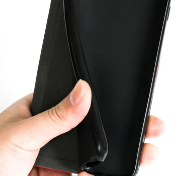 Luksuzni PU Usnjena torbica Za Oukitel C17 Pro Flip Primeru Za Oukitel C17 Telefon Primeru Mehko TPU Silikon Zadnji Pokrovček