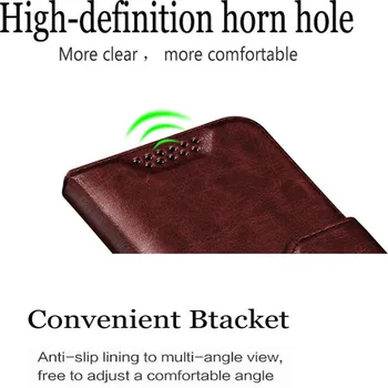 Luksuzni Usnjena torbica Za HTC U Igrajo Primeru 5.2 palčni Pokrovček Za HTC UPlay Poslovne Knjige Telefon Primeru Stojalo Držalo za Kartico