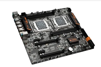 Matične plošče in Kombinirani HUANANZHI Dual CPU X79 Desktop Motherboard Dual CPU Intel Xeon E5 Razdaljo 2670 C2 2.6 GHz s Hladilniki 32 G RAM REG ECC