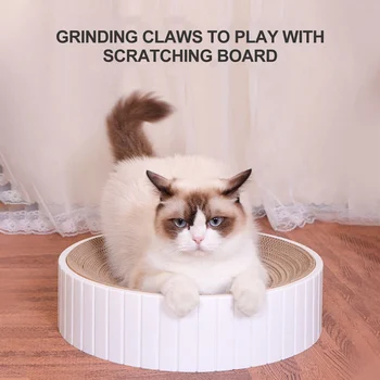 Mačka scratcher krog strgalo mačka scratcher mačka igrače kavč raztegljiv počivalnik kavč lak za zaščito pohištva