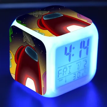 Med Nami Igra, Slika LED Budilka 7 se Spremeni barva PVC Model Light-up Igrače