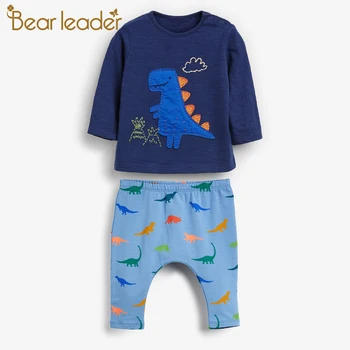 Medved, Vodja Baby boy poletne obleke obleko risanka natisnjeni šport bo ustrezala fant T-majica + hlače otroška oblačila otroci nastavite fantje