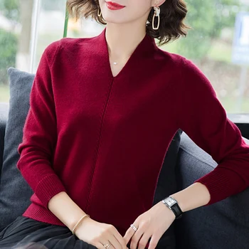 Mehko Puloverju pulover udoben Ženski 2020 Proti-vrat Pulover Ženske Vrhovi priložnostne Dame Jopica pozimi korejski pletene Džemper Femme
