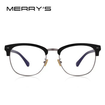 MERRYS DESIGN Moški/Ženske, Classic, Retro Očala Pol Kovinskih Očal S2071