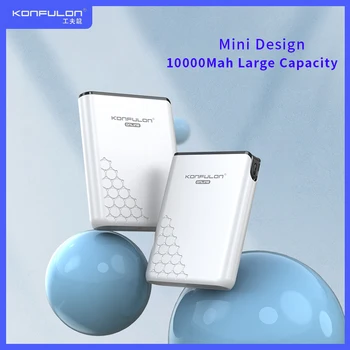 Mini Power Bank 10000mAh USB PoverBank Zunanje Baterije Slim Mobilni Polnilnik/Banka Moč Mikro Za iphone12 xiaomi Huawei