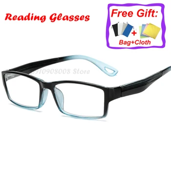 Moda Nezlomljiv Obravnavi Očala Ženske Moški Smolo Očala Pregleden Očala Letnik Krog Branje-očala
