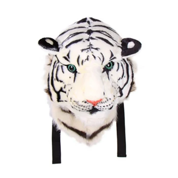 Moda za neposredno prodajo osebnost tiger glavo nahrbtnik bela rumena lev glavo nahrbtnik torba