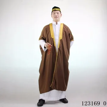Moški Jubba Thobe Oblačilih Abaya Muslimanskih Tradicionalnih Islamskih Oblačil Savdska Arabija Homme Plašč Obleke Dubaj Tam Kaftan Obleko Narodna Noša
