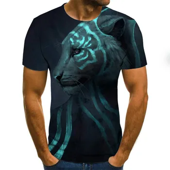 Najnovejše 3D tiskanje majice za poletje 2020 moda za moške poletne ulične kratek rokav barvno tiskanje