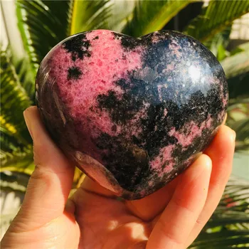 Naravni kremen kamna za kristalno srce doma dekoracijo