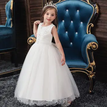 Nova Princesa Malo Deklet, Poletne Obleke Dekle Sneg Obleko Oblačila Baby Otroci Lepotica in Zver Oblačila