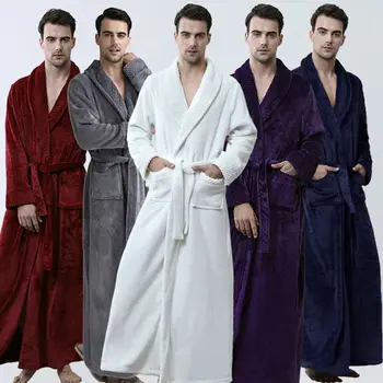 Nove Moške nightgown pozimi kopalni plašč kopalni plašč udobno doma službe nekaj debele moda pižamo badjas heren 2020