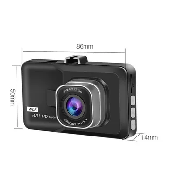 NOVI HD 1080P Video Snemalnik G Senzor Vožnje Diktafon Avto DVR Dash Fotoaparat Cikel Snemanja Noč Široko Dashcam Video Registrar