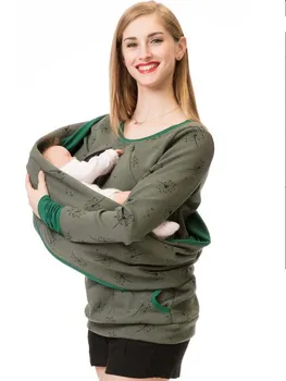 Novo Porodniškega Zdravstvene Nege Hoodie Majica Pozimi, Jeseni Nosečnosti Oblačila Nosečnice, Doječe Pulover Majice, T Shirt Vrh