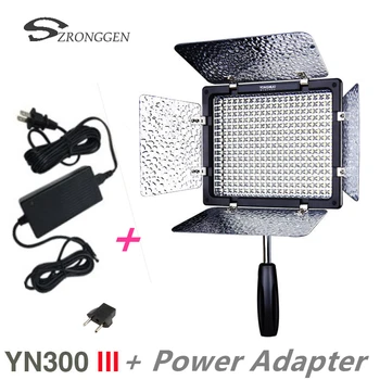 Novo Yongnuo YN300 III YN-300 lIl 3200k-5500K CRI95 Kamero, Foto lučka LED Video Luč z NAPAJALNIK
