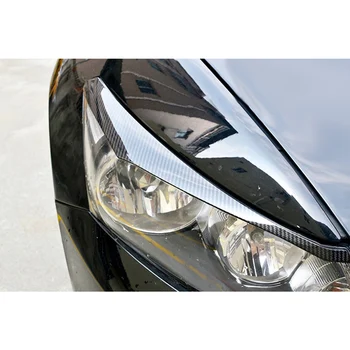 Ogljikovih Vlaken Videz Žarometov Lučka Obrvi Oblikovanje Trim fit za Honda Accord 2008 2009 2010 2011 2012