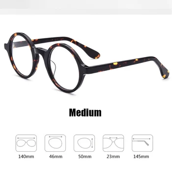 Optična Očala Okvirji Moški Ženske Johnny Depp Očala blagovne Znamke, Oblikovanje Računalniške Okrogle Očala moški Acetat Vintage Z BOX Z314
