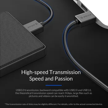 ORICO Micro USB 3.0 Kabel Visoke hitrosti Prenosa Podatkov Podatkovni Kabel USB Kabel Mobilni Trdi Disk Kabel za Samsung Note 3 S5 HDD S