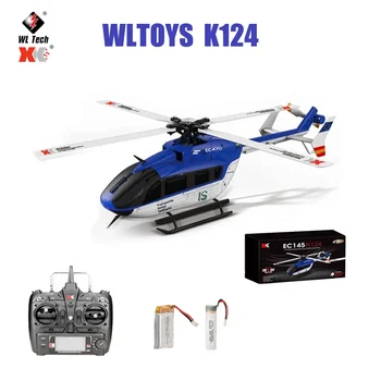 Original WLtoys XK K124 RC Brnenje 2.4 G 6CH 3D 6 G Načinu Brushless RC Quadcopter, Helikopter Daljinski upravljalnik Igrače Za Otroke Darila