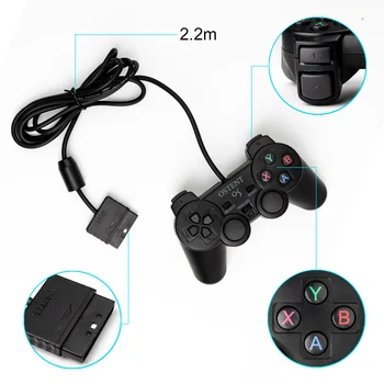 OSTENT Žično Analogni Gamepad Krmilnika Palčko Joypad za Sony Playstation PS1 PS2 PS Ena PSX Konzole Dvojno Blaženje Vibracij