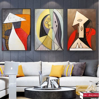 Picasso Povzetek Slavni slika Umetnosti Plakatov in Fotografij Platna Slike Wall Art Slik, Dnevna Soba Dekor (Brez Okvirja)