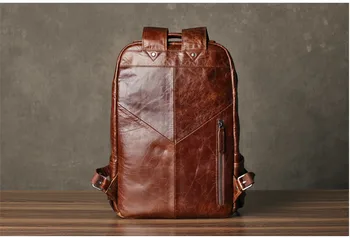 PNDME moda letnik visoke kakovosti pravega usnja za moške nahrbtnik priložnostne preprost oblikovalci bookbag teens potovanja laptop bagpacks