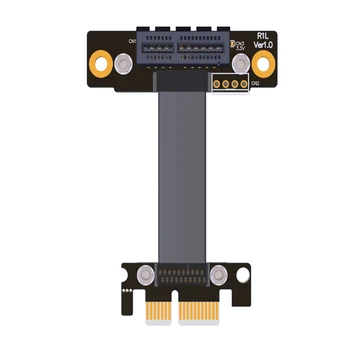 Podaljšek Kabla za 90 Stopinj v Desno Kota PCIe 3.0 x1 za x1 R11SL 8G/sbt Visoke Hitrosti PCI Express 1x Riser Card Extender Ploski Kabel