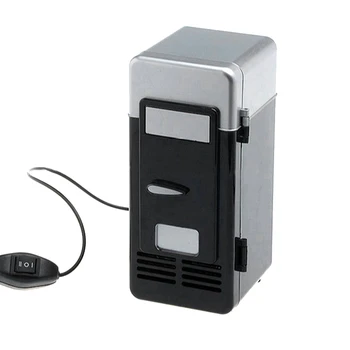 Prenosljiv Pripomoček USB Mini Black Ogrevanje in Hlajenje Hladilnik za Home Office Desktop Urad Pijače