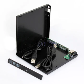 Prenosni USB na IDE CD DVD RW ROM Zunanje Primeru Enclosue
