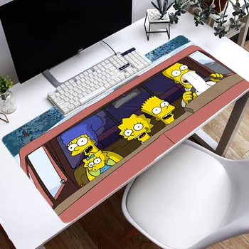 Prevelik zgosti ustvarjalne anime Simpson mouse pad igralno konzolo tabela mat srčkan risanka tipkovnico pad študent računalnik pad