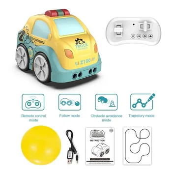 RC Inteligentni Senzor Daljinski upravljalnik Risanka Mini Avto Radio Nadzorovanih Električni Avtomobili Način Smart Glasbo, Svetlobo, Igrače za Otroke